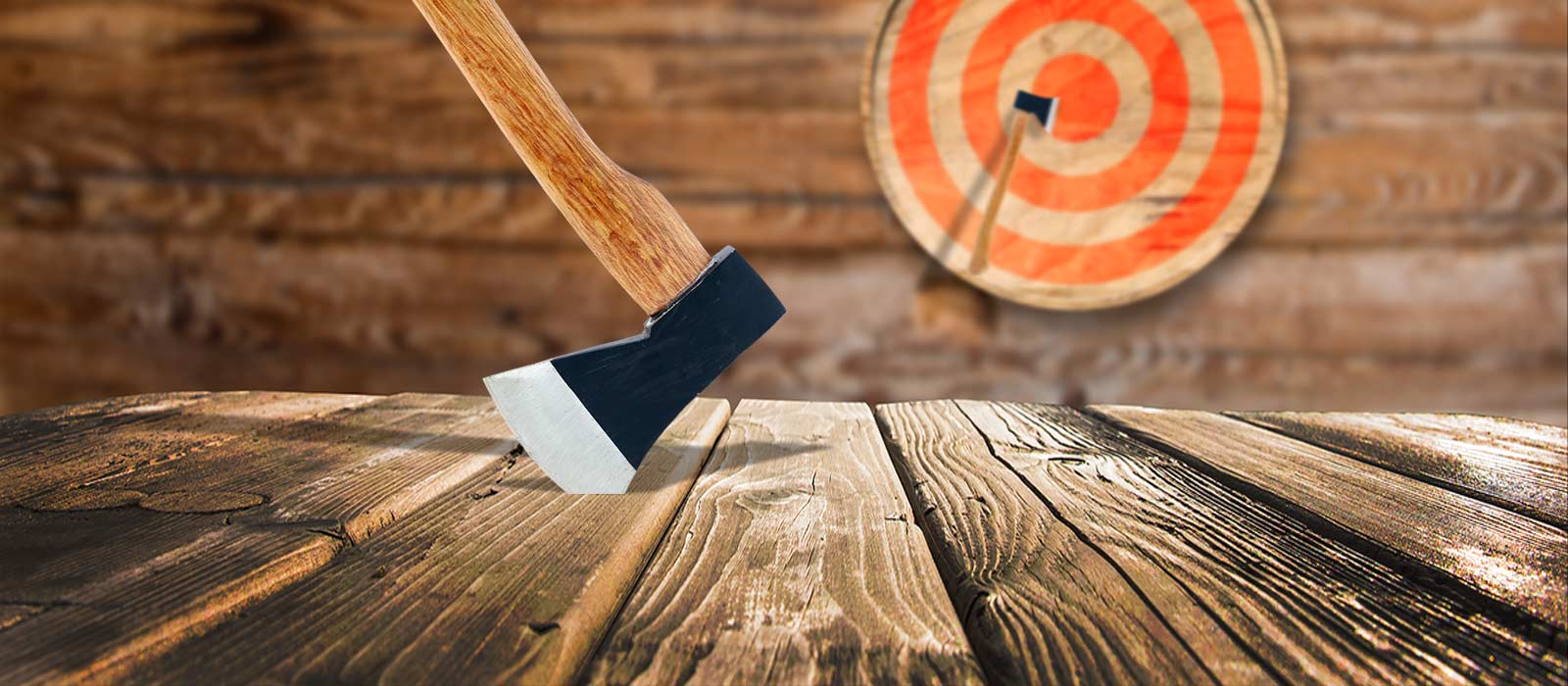 Axe Throwing Columbus with Dueling Axes