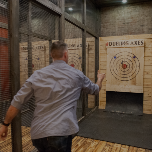 axe in bullseye