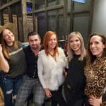 Group of friends at dueling axes las vegas
