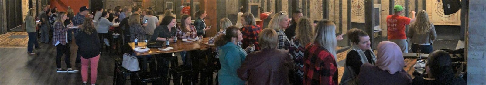 Group Activity At Dueling Axes Las Vegas